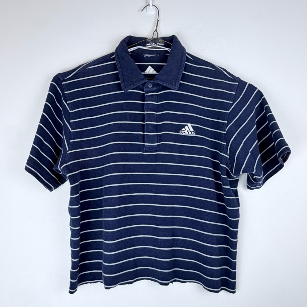 Vintage adida’s golf polo in blue size s